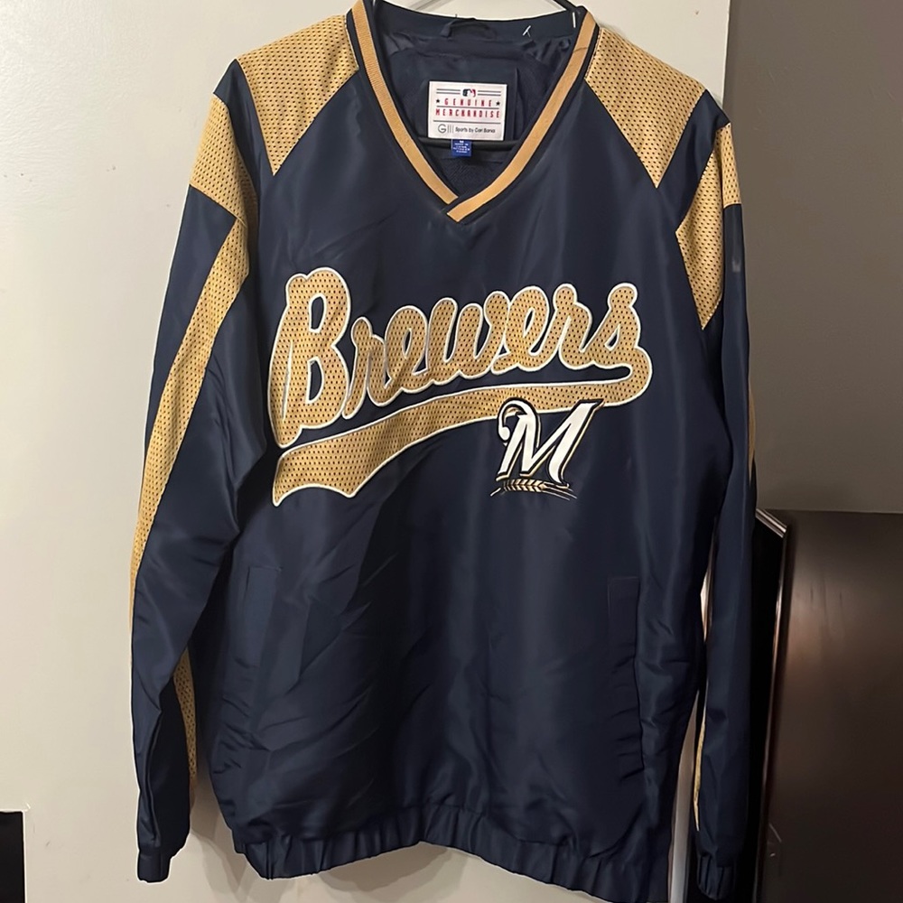 Milwaukee brewers, men’s windbreaker